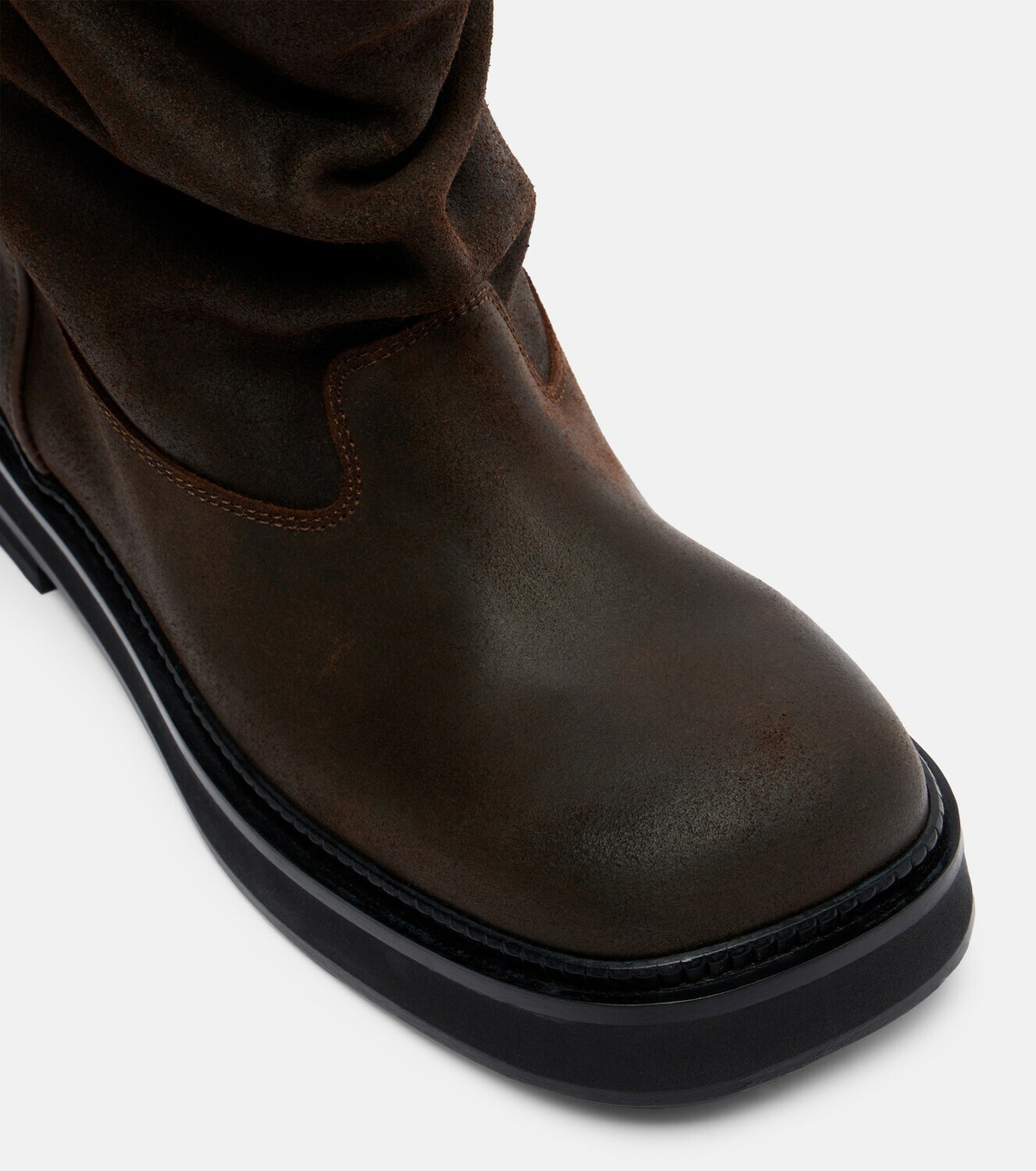 The Attico Robin Passeggiata leather combat boots