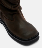 The Attico Robin Passeggiata leather combat boots