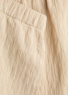 BY Malene Birger Darja Textured Straight-leg Trousers Beige