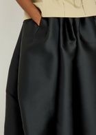 Calvin Klein Yael Gathered Satin-crepe Maxi Skirt Black