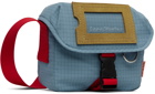 Acne Studios Blue Nylon Mini Messenger Bag