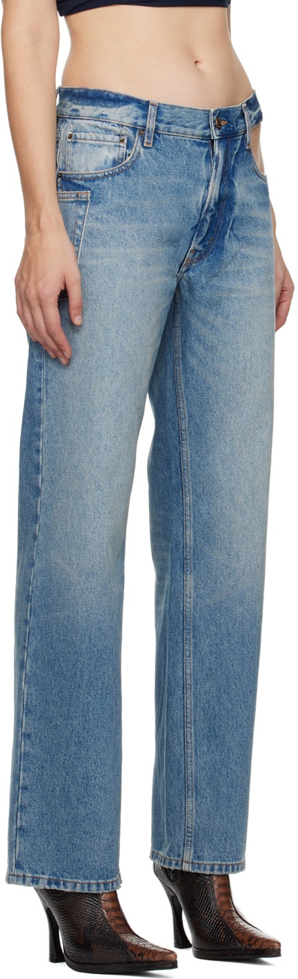 GAUCHERE Blue Cutout Jeans GAUCHERE