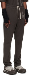Rick Owens Moncler + Rick Owens Brown Jogger Sweatpants