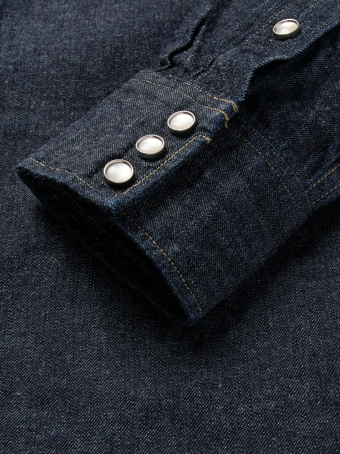 RRL - Slim-Fit Denim Western Shirt - Blue