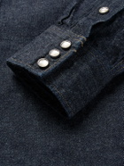 RRL - Slim-Fit Denim Western Shirt - Blue