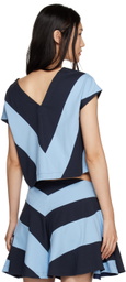 Rose Murdoch Blue & Navy Jack Tank Top