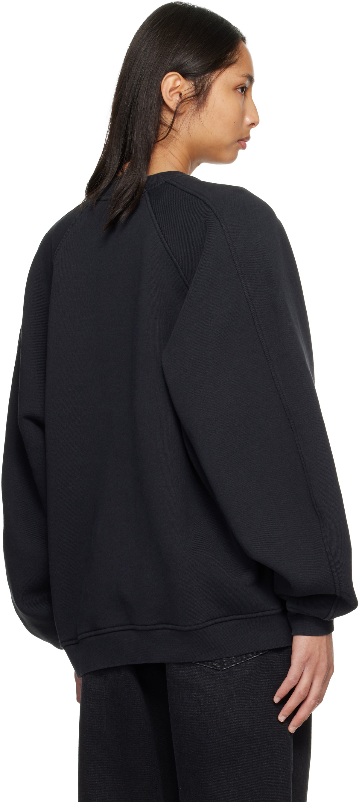 AGOLDE Black Valma Sweatshirt