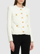 BALMAIN - Tweed Lurex Buttoned Jacket