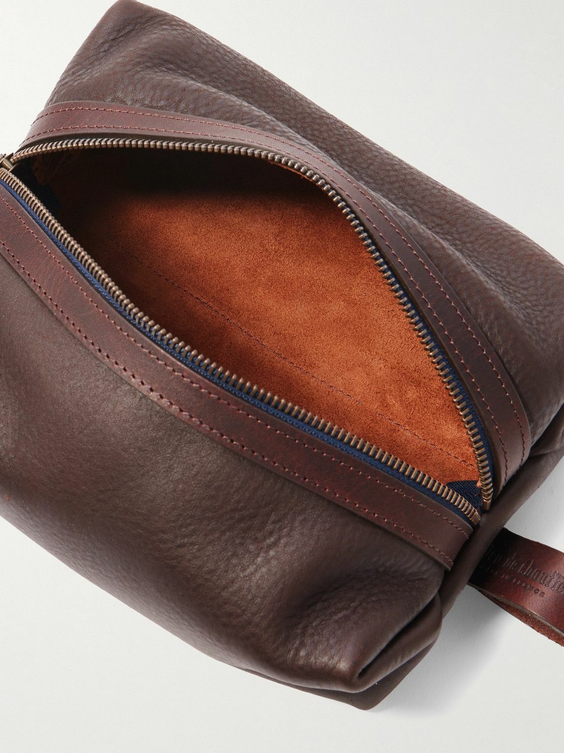 Bleu de Chauffe - Zazou Full-Grain Leather Wash Bag