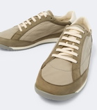 Brunello Cucinelli Leather-trimmed sneakers