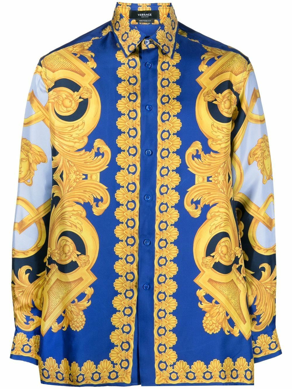 VERSACE - Barocco Print Silk Shirt Versace