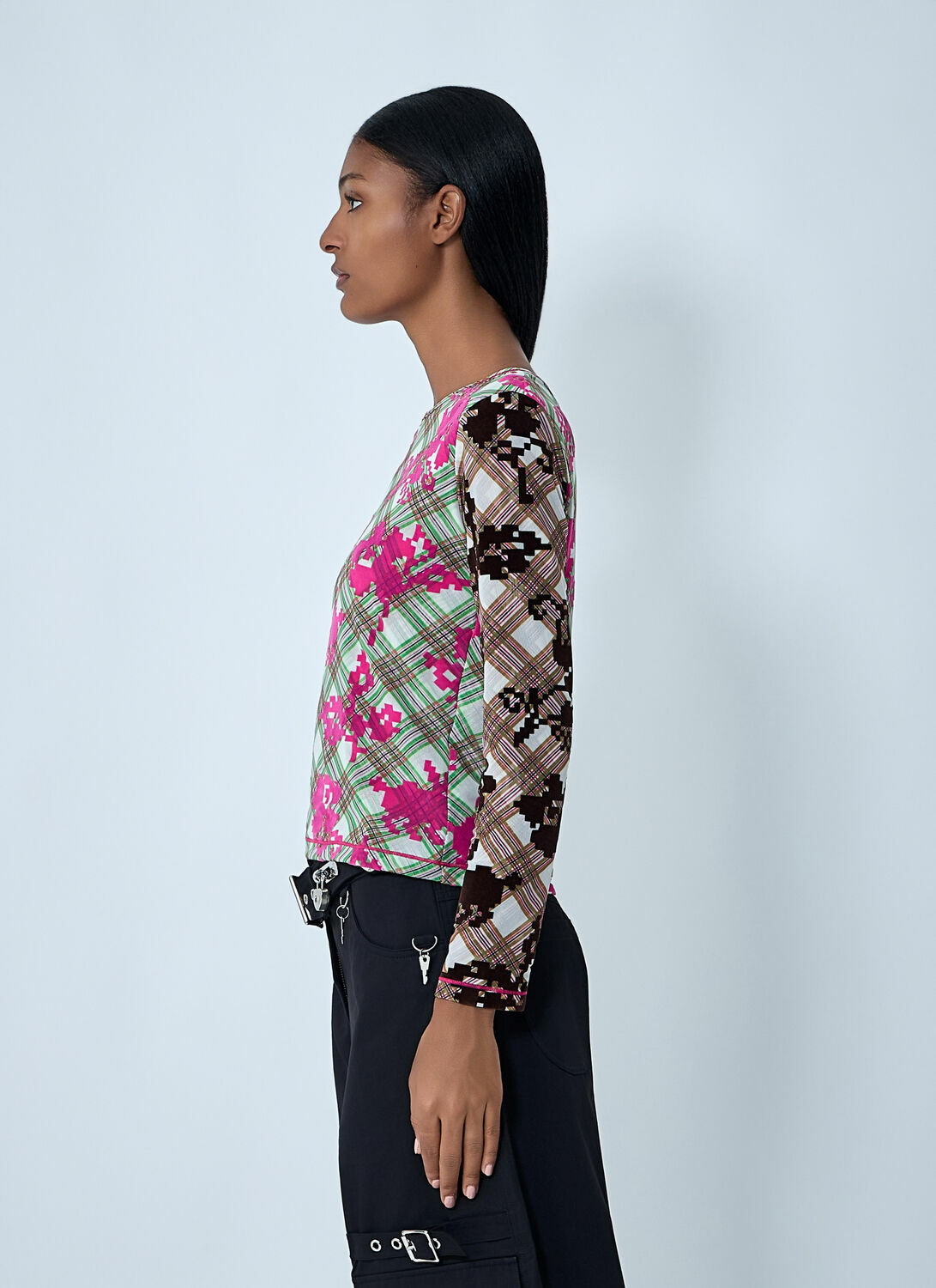 Chopova Lowena Pixel Bunny Mesh Top
