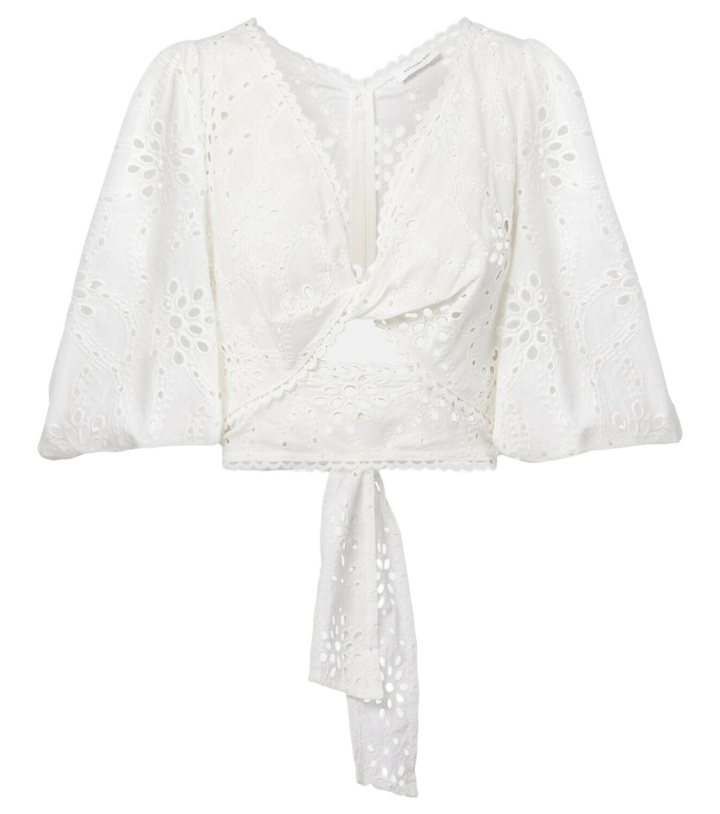 Photo: Alexandra Miro Broderie anglaise cotton crop top