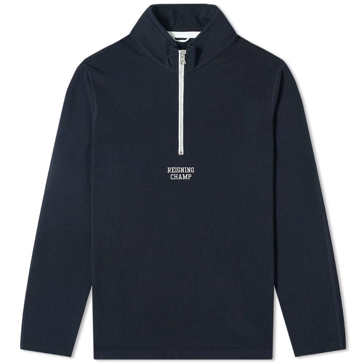 Photo: Reigning Champ Logo Half Zip Sweat