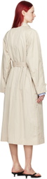 Teurn Studios Beige Belted Trench Coat