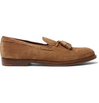 Brunello Cucinelli - Suede Tasselled Loafers - Men - Tan