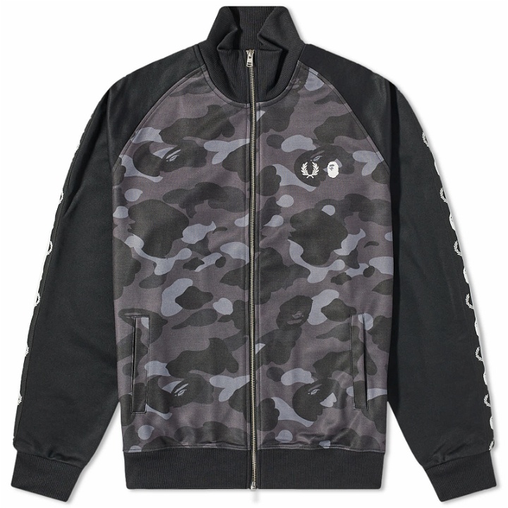 Photo: Fred Perry x BAPE Camo Track Jacket in Black