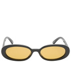 Le Specs Women's Outta Love Sunglasses in Black/Mustard Mono 