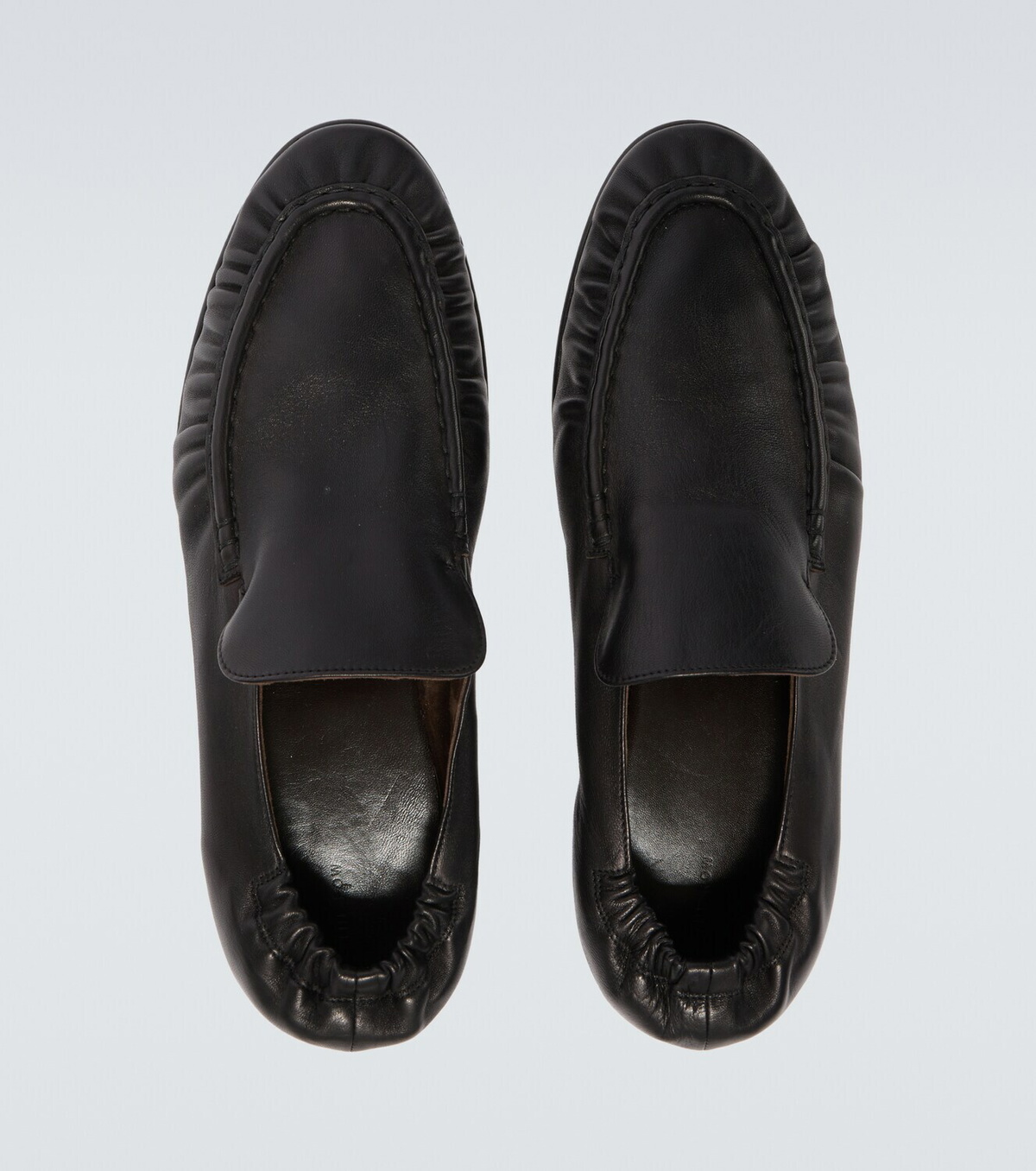 The Row Soft Two leather loafers