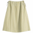 Damson Madder Women's Caspia Volume Midi Skirt in Basil