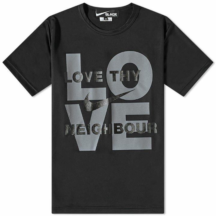 Photo: Comme des Garçons Men's CDG x Nike Love Thy Neighbour T-Shirt in Black
