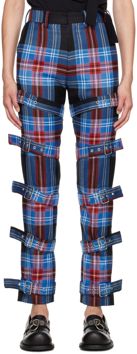 Photo: Charles Jeffrey LOVERBOY Blue Pin-Buckle Trousers