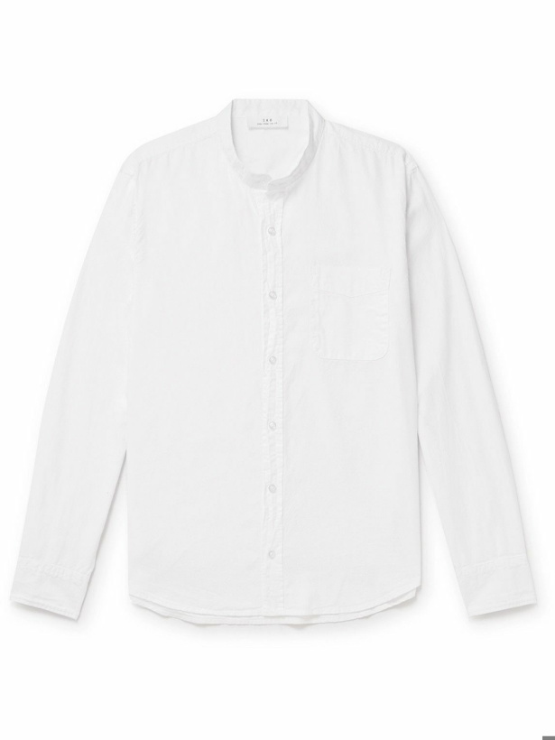 Photo: Save Khaki United - Grandad-Collar Cotton Oxford Shirt - White