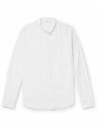 Save Khaki United - Grandad-Collar Cotton Oxford Shirt - White