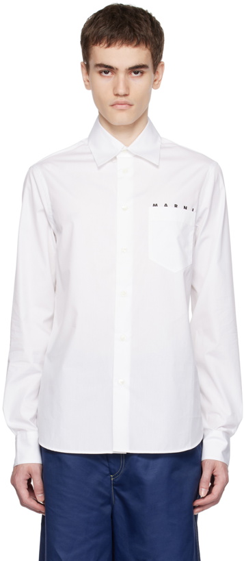 Photo: Marni White Printed Shirt