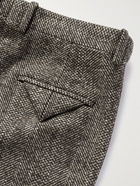 Bottega Veneta - Donegal Wool-Blend Tweed Trousers - Brown