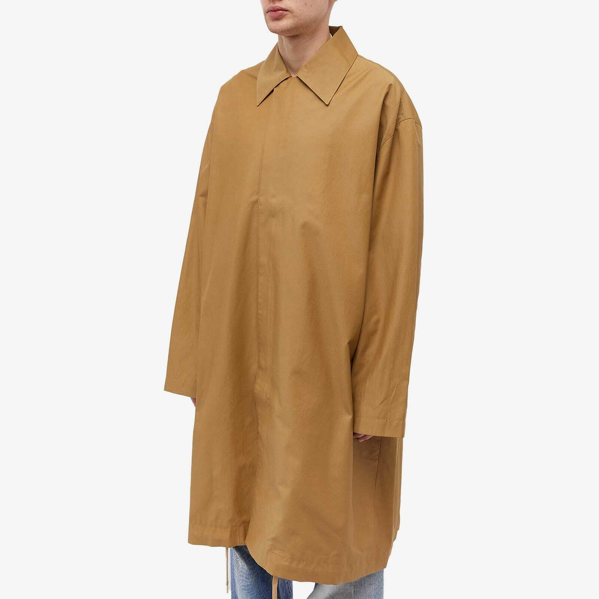 Studio Nicholson Men's Drive Technical Car Coat in Tan