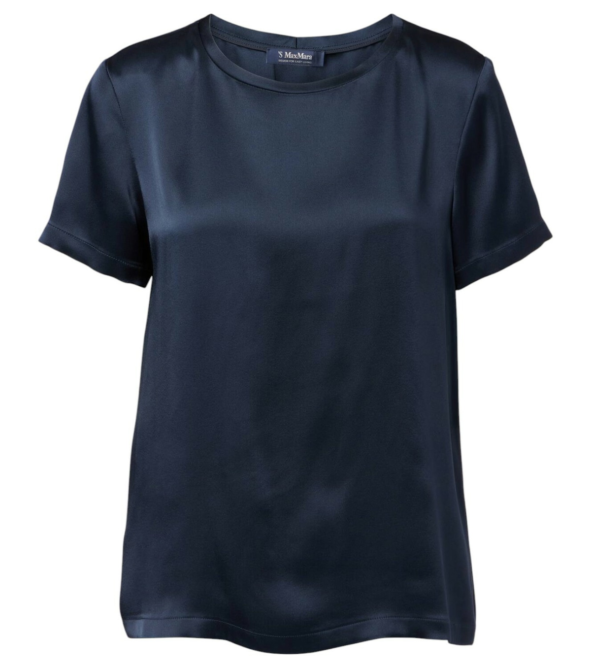 【送料&関税込】Max Mara Studio T-shirts And Polos Blue S MAX MARA Quieto Jersey Short Sleeved T-shirt S Max Mara