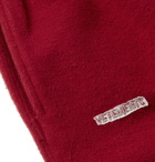 Vetements - Wide-Leg Cotton-Blend Fleece Shorts - Men - Red