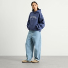 TALA Women's Oversized Active Logo Hooded Sweatshirt in Vintage Blue