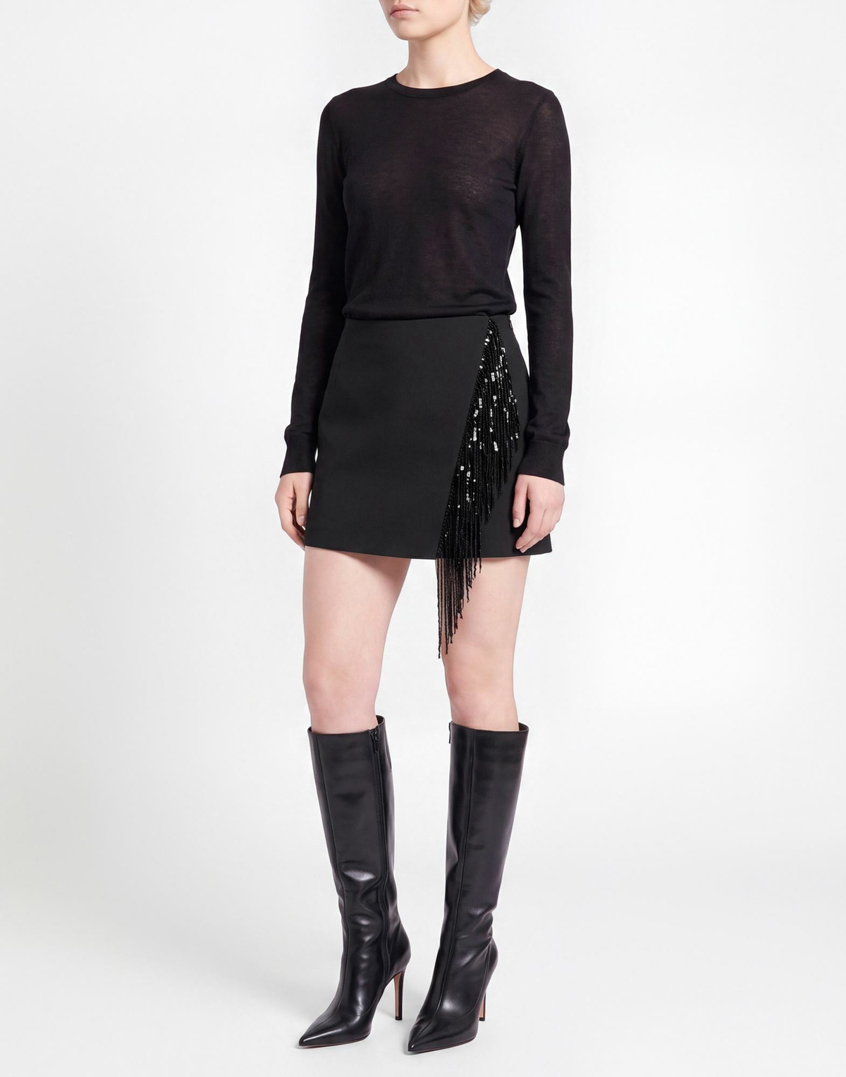 Jucca Womens Mini skirt in Black