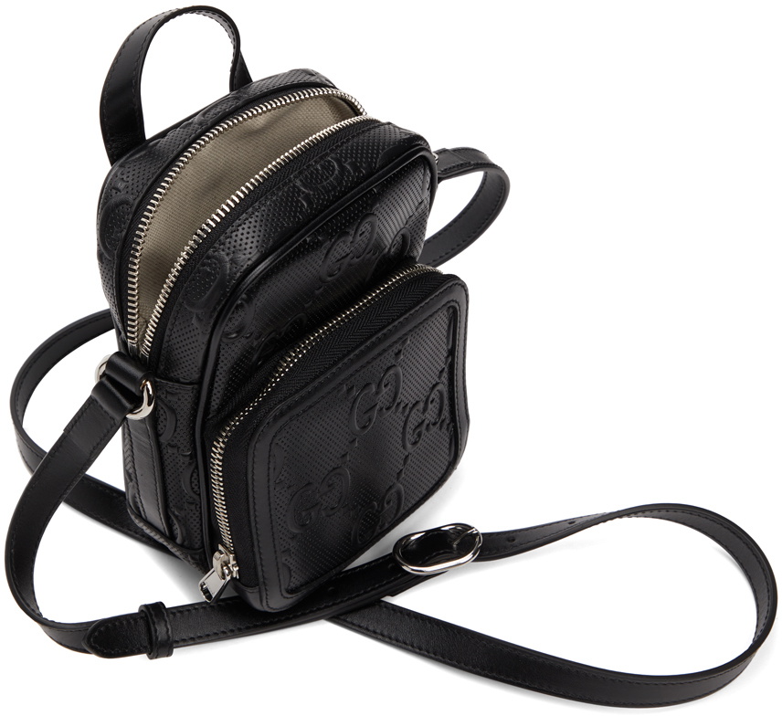 Gucci Black GG Embossed Backpack Gucci