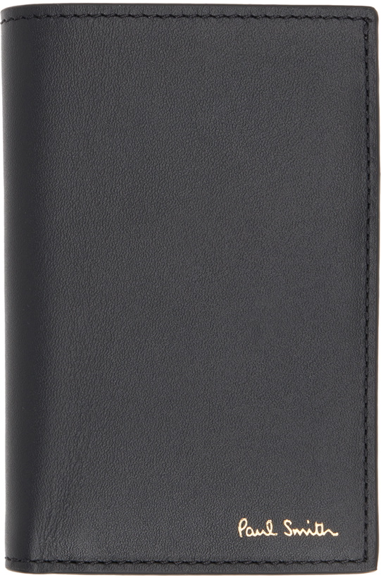 Photo: Paul Smith Black Signature Stripe Interior Card Wallet