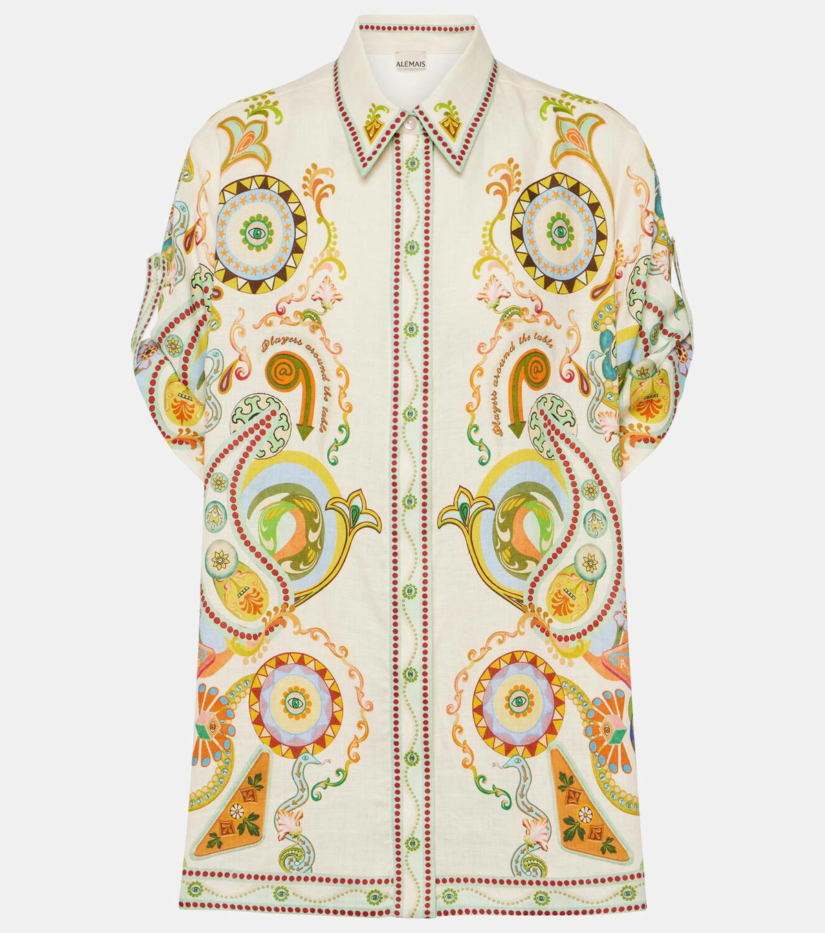【Alemais】 Pinballプリントリネンシャツ Alémais Pinball printed linen shirt ALÉMAIS