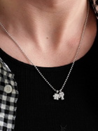 Greg Yuna - Sÿlver Babÿ Umlaut NY Initial Sterling Silver Diamond Pendant Necklace
