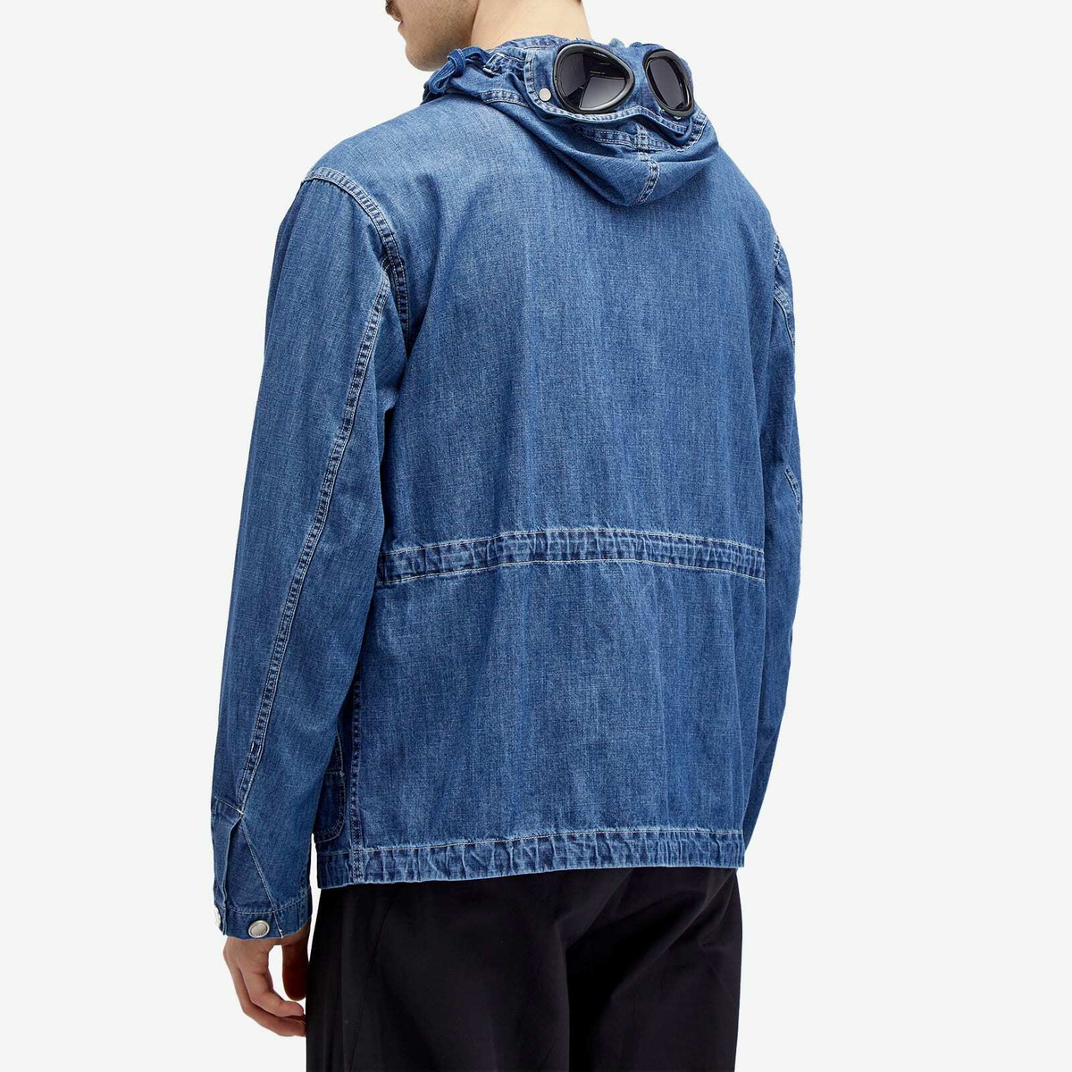 C.P. Company Men's Blu Goggle Jacket in Stone Bleach C.P. Company