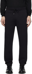 Hugo Black Stacked Logo Tracksuit Sweatpants