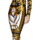 Versace White and Black Rodeo Barocco Leggings