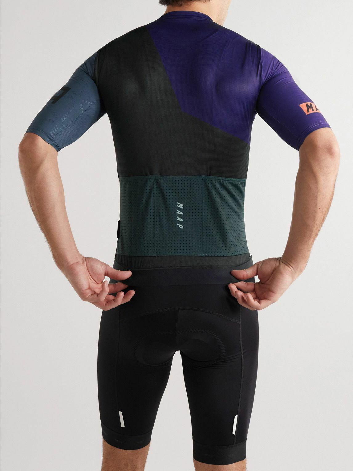 MAAP - Form Pro Hex Recycled Stretch-Mesh Cycling Jersey - Purple MAAP