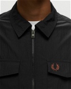 Fred Perry Zip Overshirt Black - Mens - Overshirts