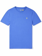 Polo Ralph Lauren - Slim-Fit Logo-Embroidered Cotton-Jersey T-Shirt - Blue