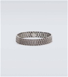 Shay Jewelry Rail Link 18kt black gold bracelet with diamonds