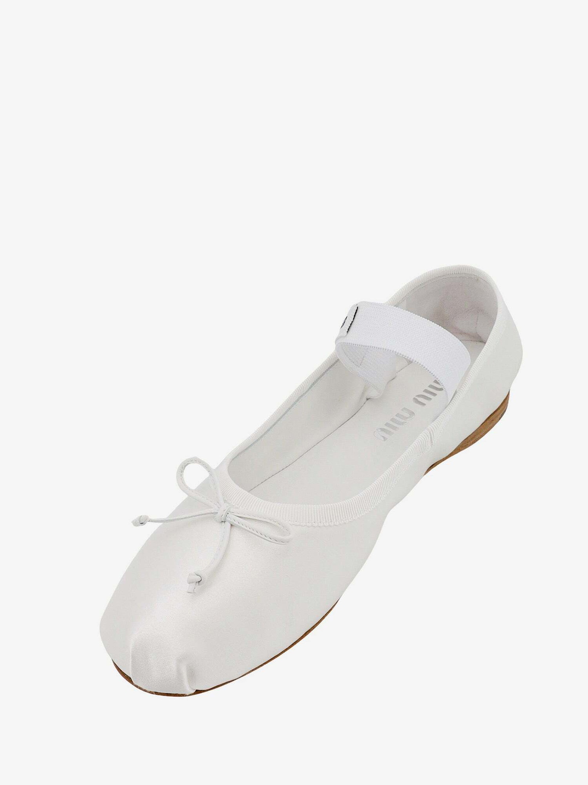 Miu Miu Ballerinas White Womens Miu Miu