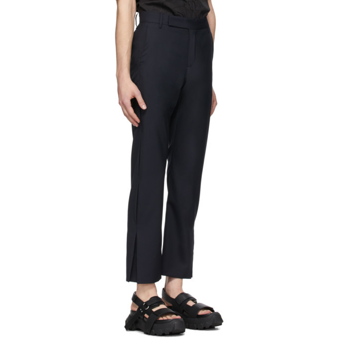 Cornerstone Navy Flared Trousers Cornerstone