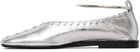 Jil Sander Silver Ring Ballerina Flats