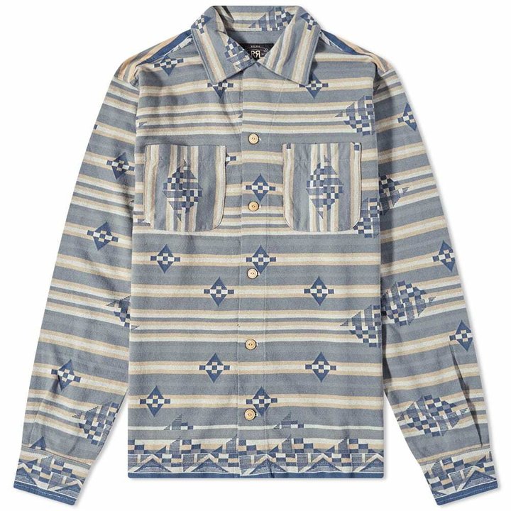 Photo: RRL Men's Navajo Overshirt in Natural/Multi